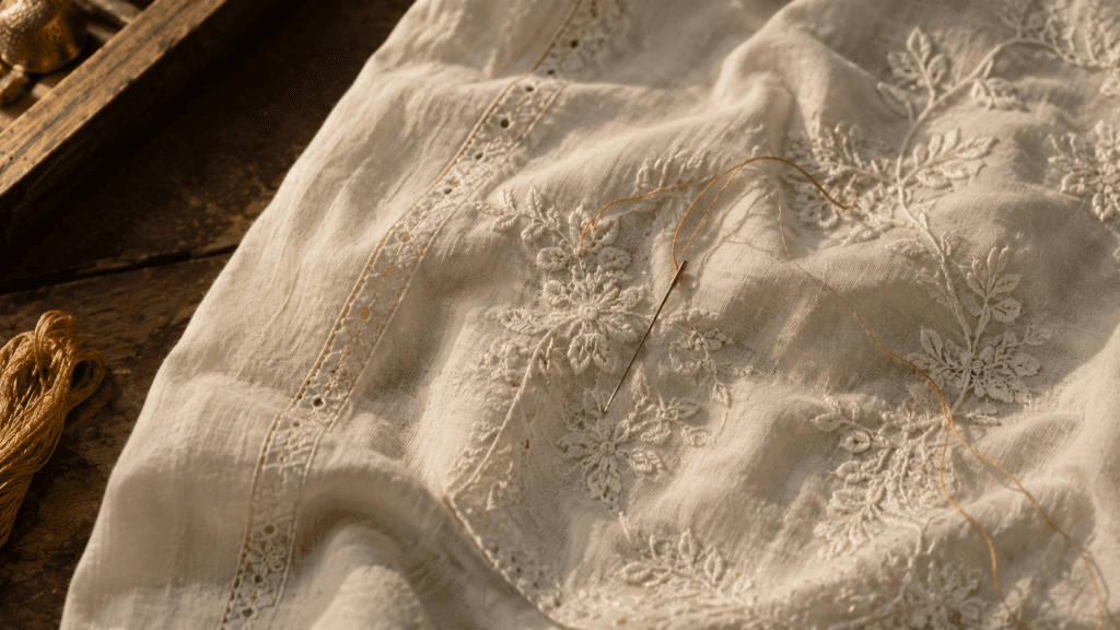 NGO digital presence case study — chikankari embroidery craft supported by Mijwan Welfare Society
